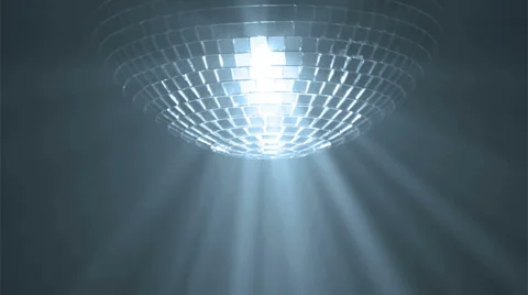 Disco ball with reflected moving blue rays, HD 1080p Vídeos de archivo 37099702