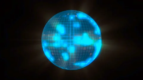 Disco Ball Rotating Stock Footage 201808162