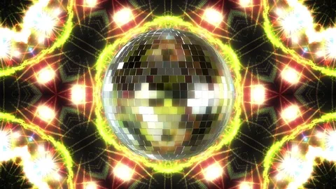 Disco Ball Rotation Loop Animation. 3d Render Full HD Vídeos de archivo 71683506