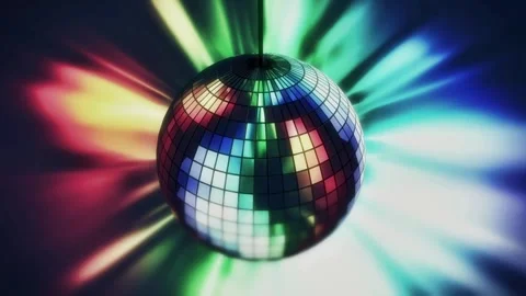 Disco ball seamless loop animation for night clubs, music videos and disco .. Stock Footage 265761187