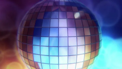 Disco ball seamless loop animation for night clubs, music videos and disco .. Stock Footage 265761313