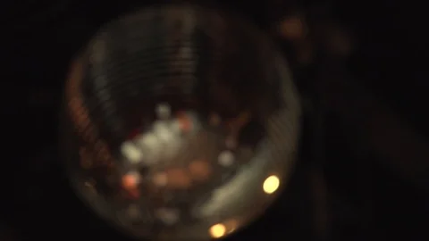 Disco Ball Shining Above Dance Floor Video stock 101968571