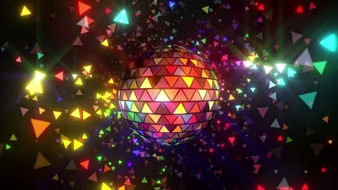 Disco Ball Show Stock Footage 72507004
