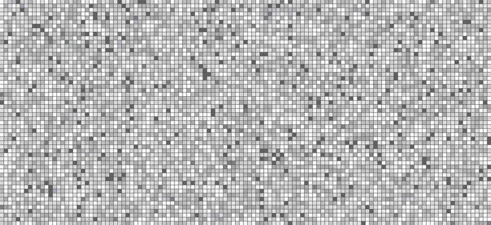 Disco ball silver pattern. Grey square mosaic backdrop. Night club metallic Illustrazione stock
