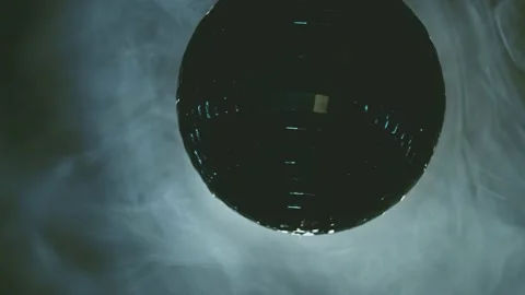 Disco Ball In Smoke Stock Footage 196142757
