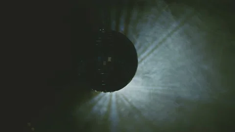 Disco Ball In Smoke Stock Footage 196142766