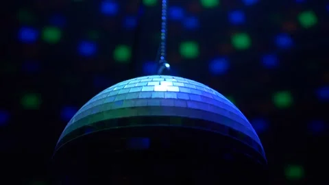 Disco Ball spinning Video stock 145855370