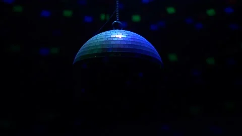 Disco ball spinning Video stock 145855560
