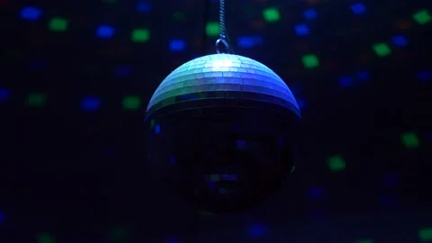 Disco Ball spinning Video stock 145855576