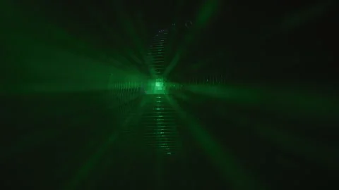 Disco Ball Spins Reflecting Different Colors Stock Footage 270402728