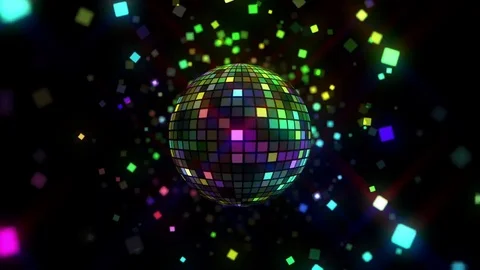 Disco ball squears Video stock 72506607