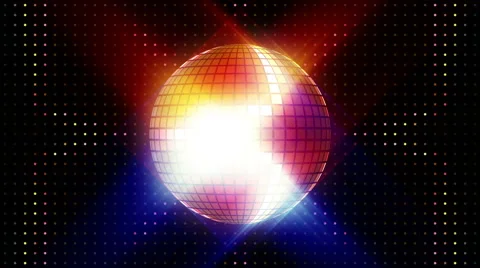 Disco ball strobe animation Video stock 64692883