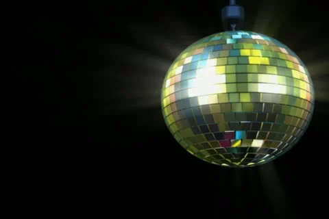 Disco Ball Transition Stock Footage 10870566
