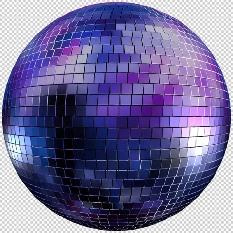 Disco Ball with transparent (alpha) background Stock Footage 234331292