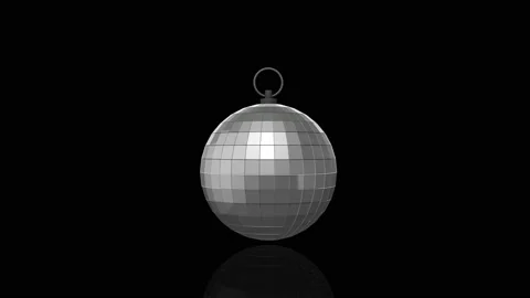 Disco Ball turns on itself animation Stock Footage 238924758