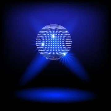 Disco ball vector background Stock Illustration
