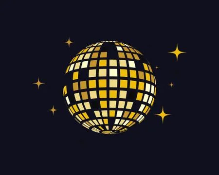 Disco ball vector icon illustration Stock Illustration