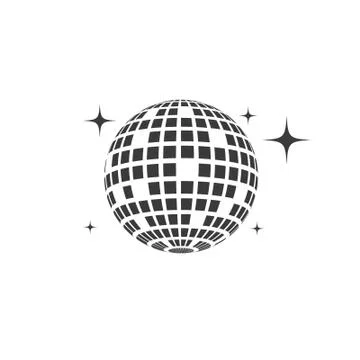 Disco ball vector icon illustration Stock Illustration