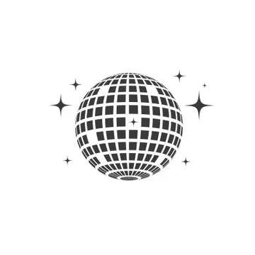 Disco ball vector icon illustration Stock Illustration