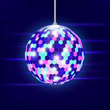 Disco ball. Vector illustration. Background. Party Night club Stock Illustration