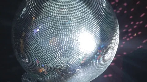 Disco ball zoom in fast Stock Footage 77698747