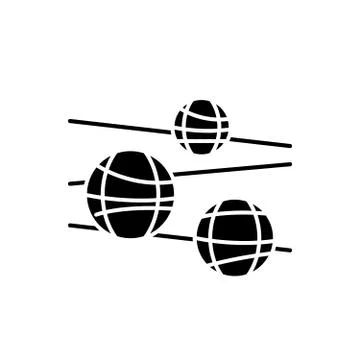 Disco balls black icon, vector sign on isolated background. Disco balls concept イラスト素材