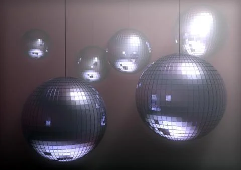Disco balls Stock Illustration