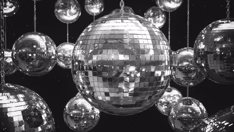Disco balls loop Stock Footage 252129997
