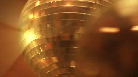 Disco balls in red closeup Stock Footage 1184439