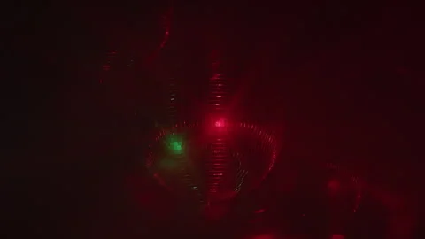 Disco Balls Reflecting Different Colors Stock-Footage 270402872