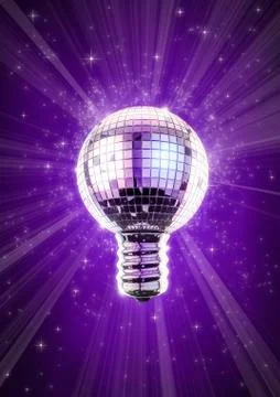 Disco bulb Illustrazione stock