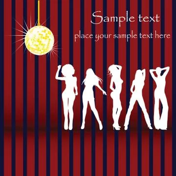 Disco card Illustrazione stock