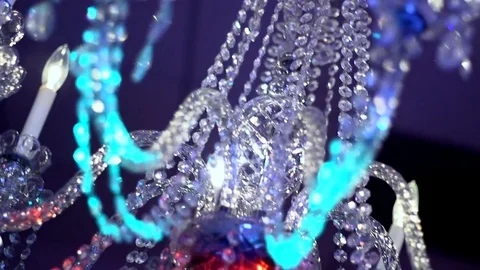 Disco Chandelier Stock Footage 76396782