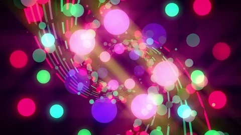 Disco Circles VJ Loop Video stock 84018722