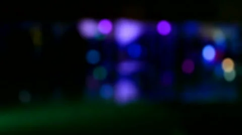 Disco color lighting background, blurred discotheque holiday arena, party. Stock Footage 45243334
