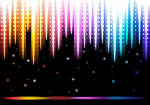 Disco colorful background Stock Illustration