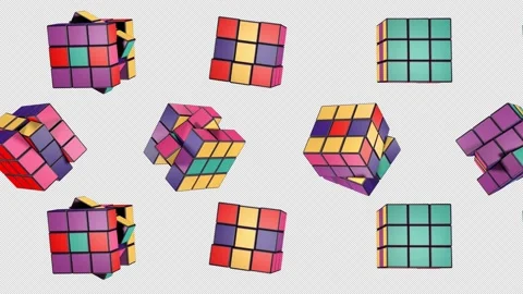 Disco Cube 03 Motion Background Stock-Footage 158869517