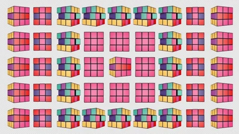 Disco Cube 04 Motion Background Stock Footage 158981114