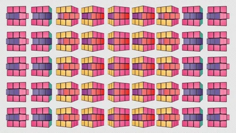 Disco Cube 05 Motion Background Stock Footage 158981865