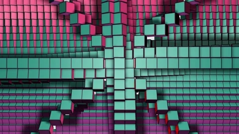 Disco Cube 13 Motion Background Video stock 158954231