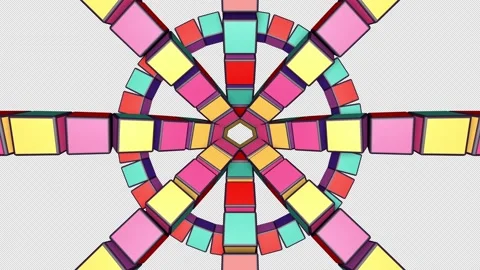 Disco Cube 19 Motion Background Video stock 158960836