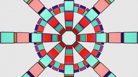 Disco Cube 20 Motion Background Stock Footage 158961190