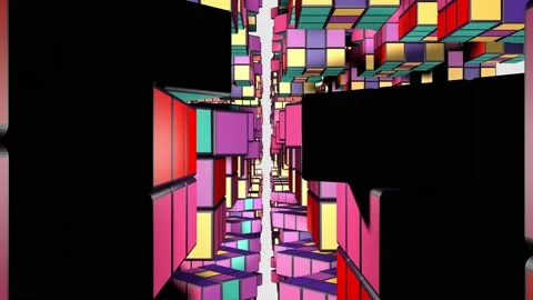 Disco Cube 22 Motion Background Video stock 158961535