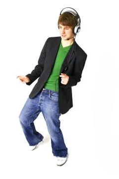 Disco dance isolated Stock Photos