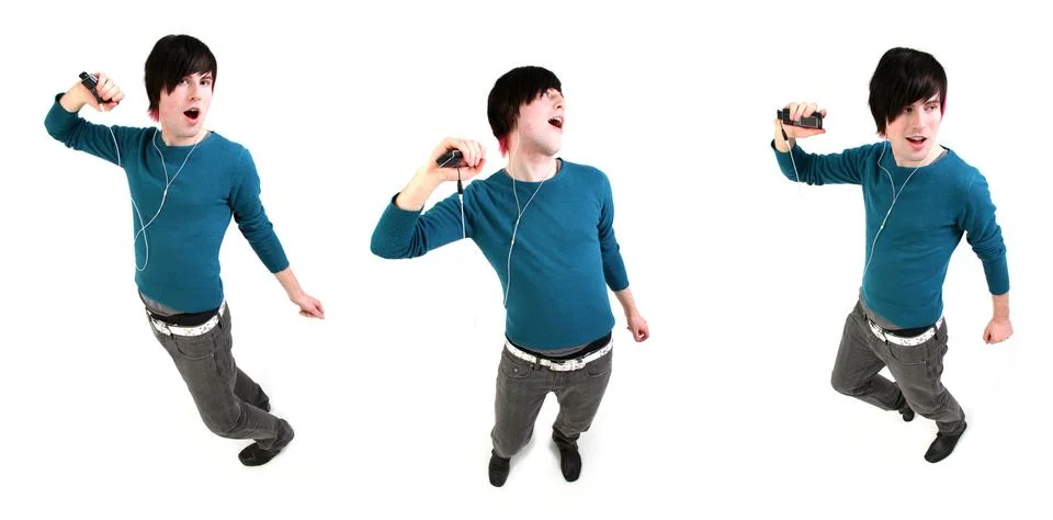 Disco dance isolated Stock Photos