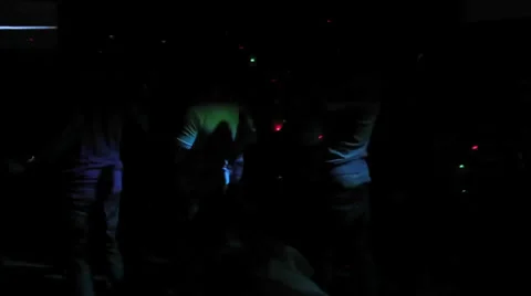 Disco-dance party stroboscopic lights Stock Footage 25853343