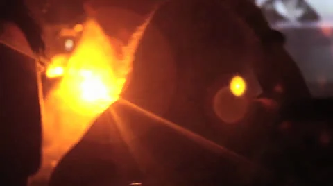 Disco-dance womans dancing backlight Video stock 25853320