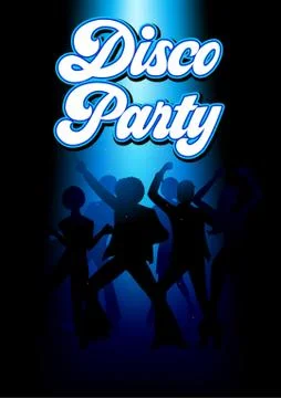 Disco Dancing People Stock Illustration