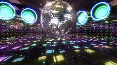 Disco Floor B1Bs HD Stock Footage