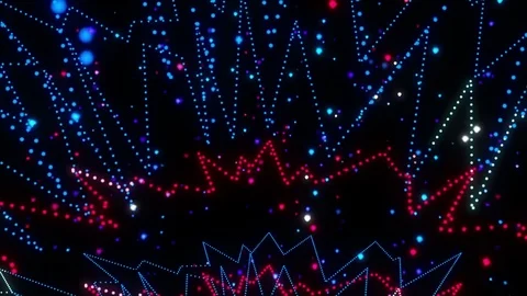 Disco garland blinking lights Stock Footage 72516696
